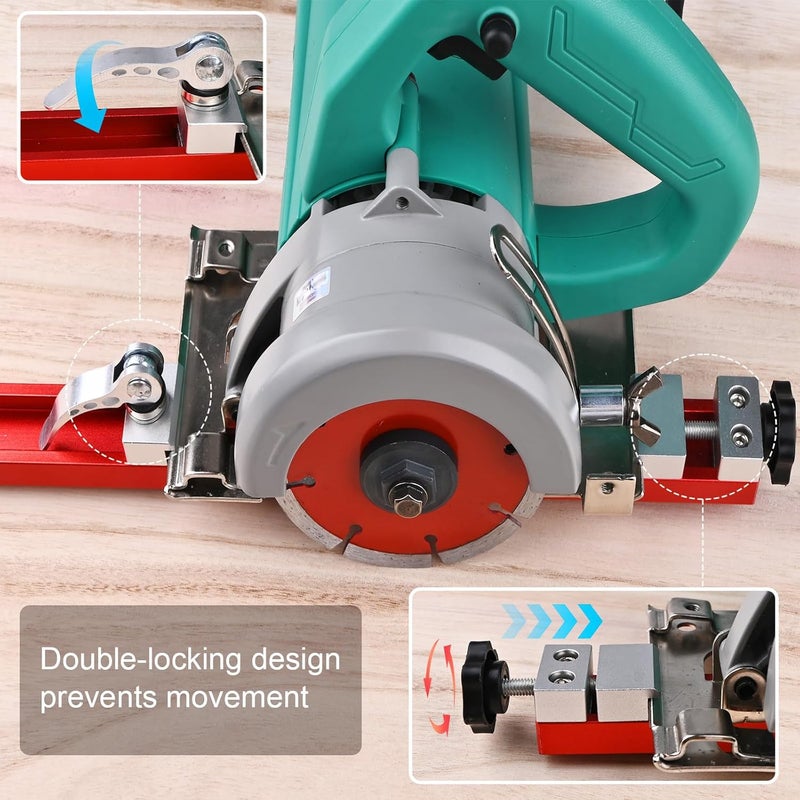 BVY Aluminum Alloy Circular Saw Guide Rail Fits 12" Saw Base - Precision Adjustable Cutting Machine Base Guide ，Electric Cutting Guide Specially Designed for Precision Cutting and Milling Tasks - Image 3